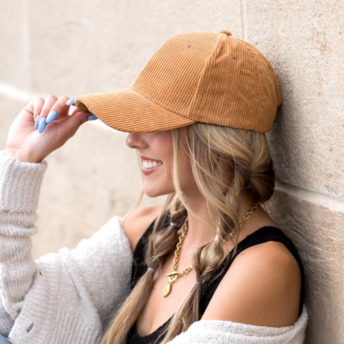 Corduroy Boyfriend Ball Cap Hat