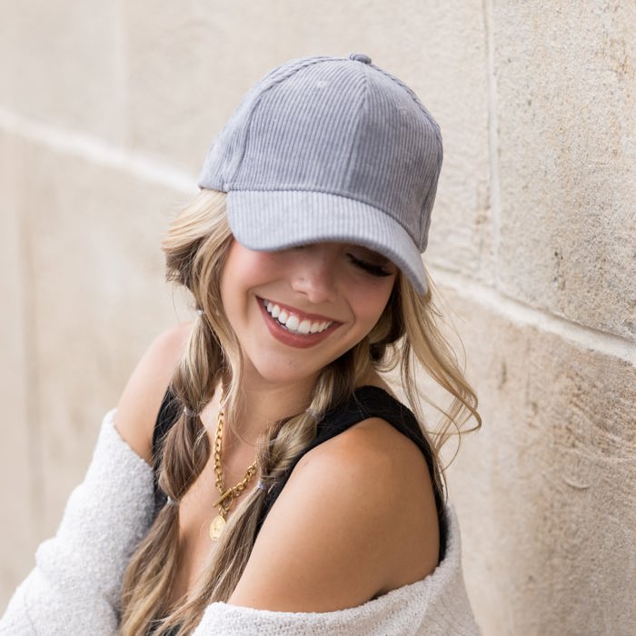 Corduroy Boyfriend Ball Cap Hat