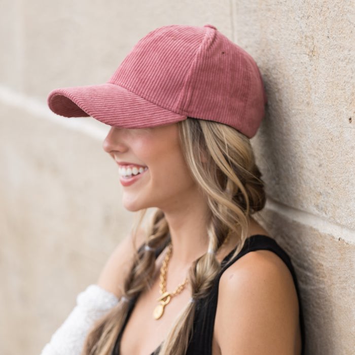 Corduroy Boyfriend Ball Cap Hat