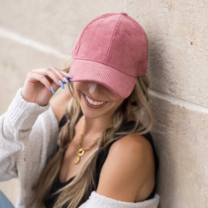 Corduroy Boyfriend Ball Cap Hat
