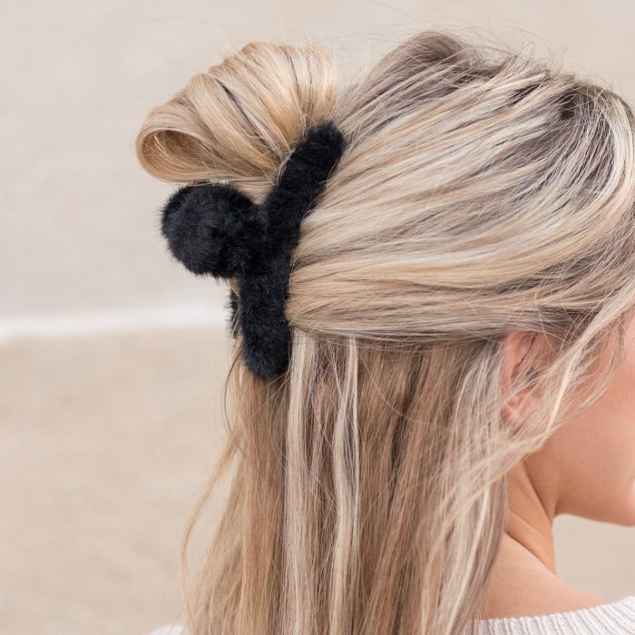 Fuzzy Fur Claw Clip | 3 Pack