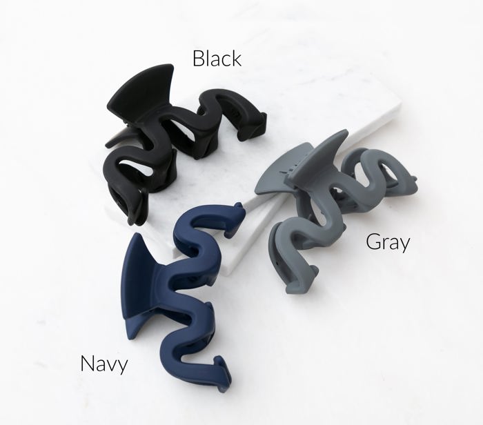 Zig Zag Hair Claws | 3 Pack