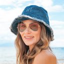 Dark Wash Denim Bucket Hat