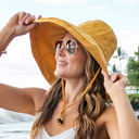 Mustard Drawstring Cargo Hats