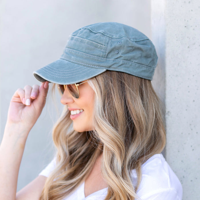 Distressed Cadet Caps Hat