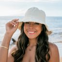  Frayed Edge Canvas Bucket Hat