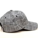 Gray Fall Plaid Ball Caps Hat