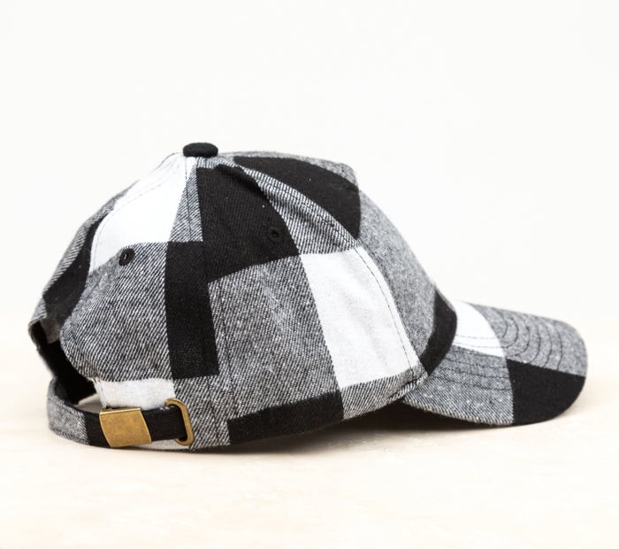 Fall Plaid Ball Caps Hat