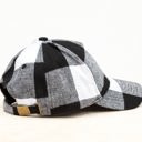 White Buffalo Fall Plaid Ball Caps Hat