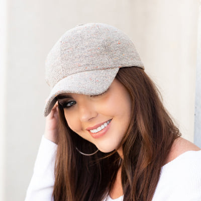 Autumn Tweed Ball Caps Hat