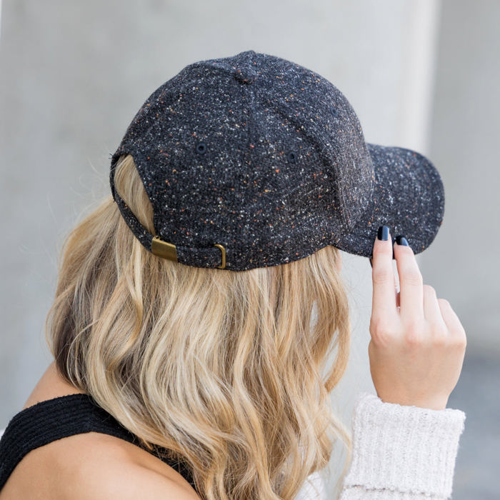 Autumn Tweed Ball Caps Hat