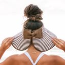  Foldable Bow Stripe Visor