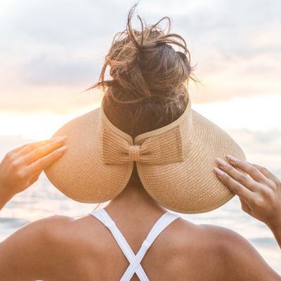 Foldable Wide Brim Bow Visor