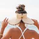  Leopard Trim Foldable Bow Visors
