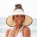 Leopard Trim Foldable Bow Visors
