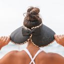 Black Leopard Trim Foldable Bow Visors