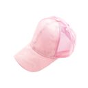 Pink Camo Messy Bun Cap