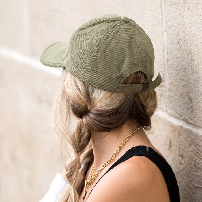 Micro Corduroy Boyfriend Ball Cap Hat