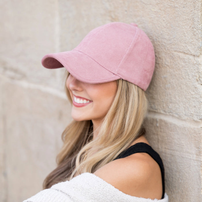 Micro Corduroy Boyfriend Ball Cap Hat