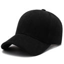 Black Micro Corduroy Boyfriend Ball Cap Hat
