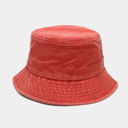 Blood Orange Distressed Bucket Hats