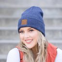  C.C� Heathered Boyfriend Beanie Hat