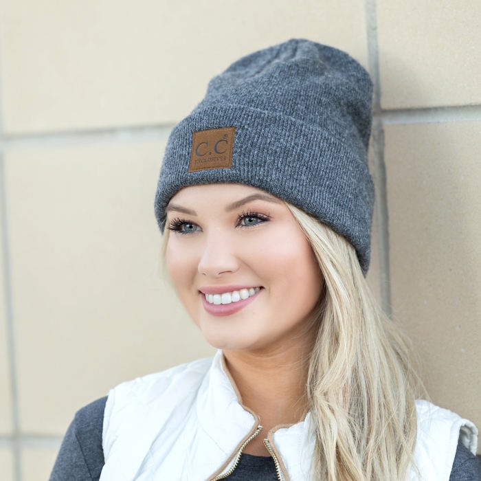 C.C� Heathered Boyfriend Beanie Hat