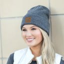  C.C� Heathered Boyfriend Beanie Hat