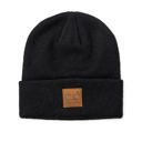 Black C.C� Heathered Boyfriend Beanie Hat