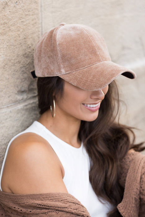 Velour Boyfriend Ball Cap