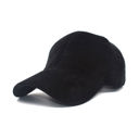 Black Velour Boyfriend Ball Cap