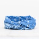Sky Blue Bandana Twist Headwraps