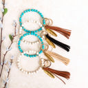  Boho Stone Key Ring Bracelet