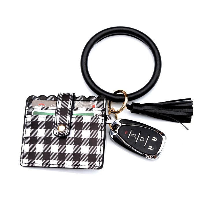 Buffalo Key Ring ID Wallet Bracelet