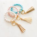  Silicone Key Ring Bracelet