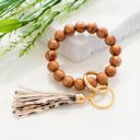 Copper Silicone Key Ring Bracelet