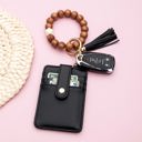 Copper Silicone Key Ring Wallet Bracelet