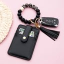 Leopard Silicone Key Ring Wallet Bracelet