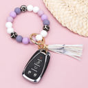 Lilacs Silicone Monochromatic Key Ring Bracelet