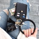  Key Ring ID Wallet Zip Bracelet