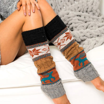 Nordic Snowflake Leg Warmers