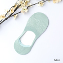 Mint No Slip Knit Burnout Sneaker Socks- 3 Pack