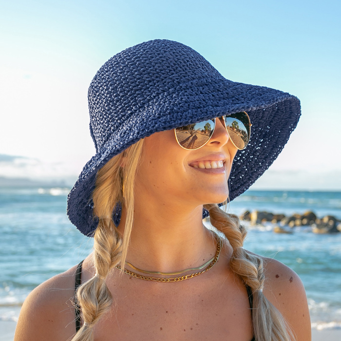 Bow Accent Straw Hat