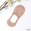 Nude No Slip Knit Burnout Sneaker Socks- 3 Pack