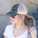  C.C� Camo Distressed Caps Hat