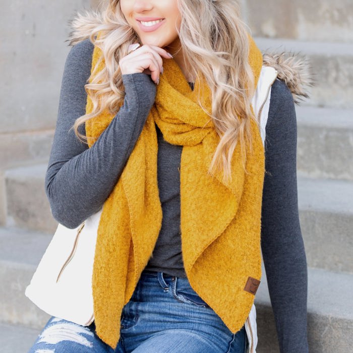 C.C� Draped Scarves