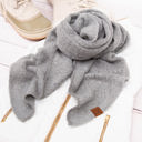 Light Melange Gray C.C� Draped Scarves