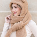  Teddy Bear Hooded Scarf