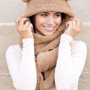  Teddy Bear Hooded Scarf