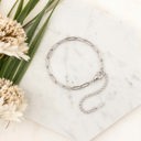  18K STAINLESS STEEL PAPERCLIP BRACELET